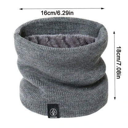 Fashion Women Knitted Scarf Solid Cashmer Like Winter Snood Scarves Lady Warm Thick Unisex Men Neck Scarfs Ring Badiee Stylez