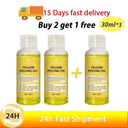 Strong Yellow Peeling Oil Bleach Dark Skin Whiten Lotion Lighten Body Elbow Knee Hand Exfoliate Dead Skin Nourish Even Skin Tone Buy 2 get 1 free