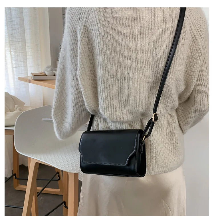 Mini Crossbody Bag for Women PU Leather Shoulder Bags Luxury Designer Handbag Fashion Female Messenger Small Square Pocket