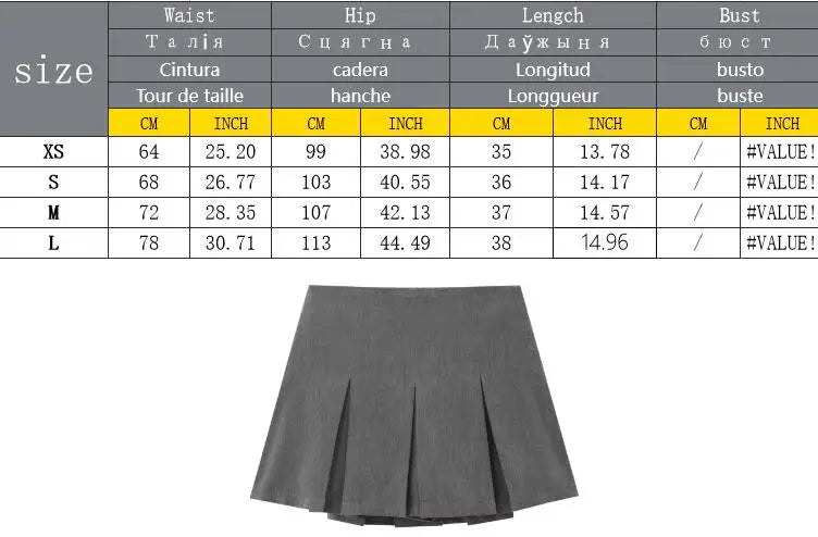 Women Pleats Short Skirts 2024 New Fashion Women Shorts Skirt Woman Mid-Waist Mini Skirts Casual Summer Skort