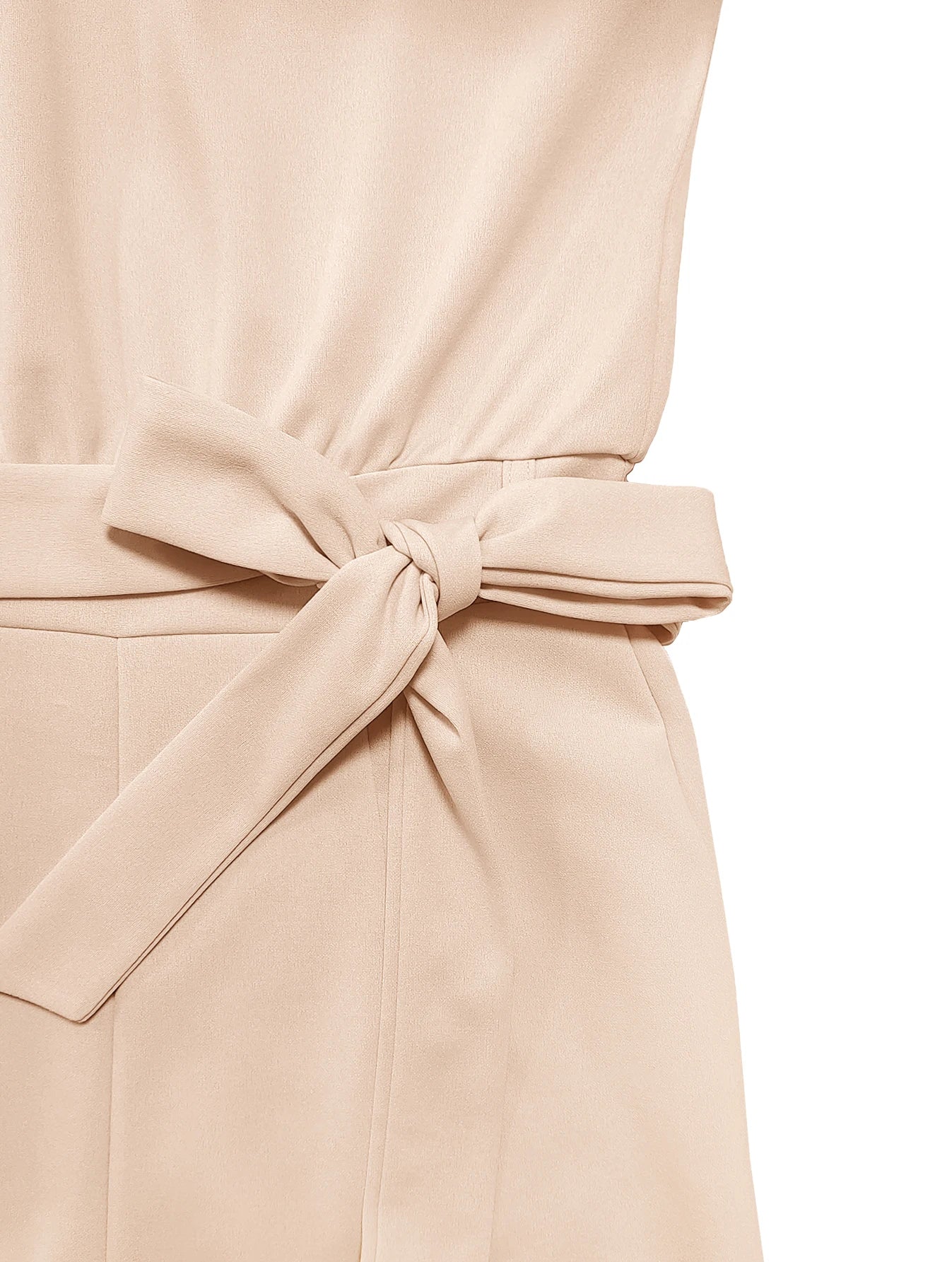 Women's Belted Jumpsuit Casual Wide-Leg Pants Summer Commute Outfit Stylish & Comfortable