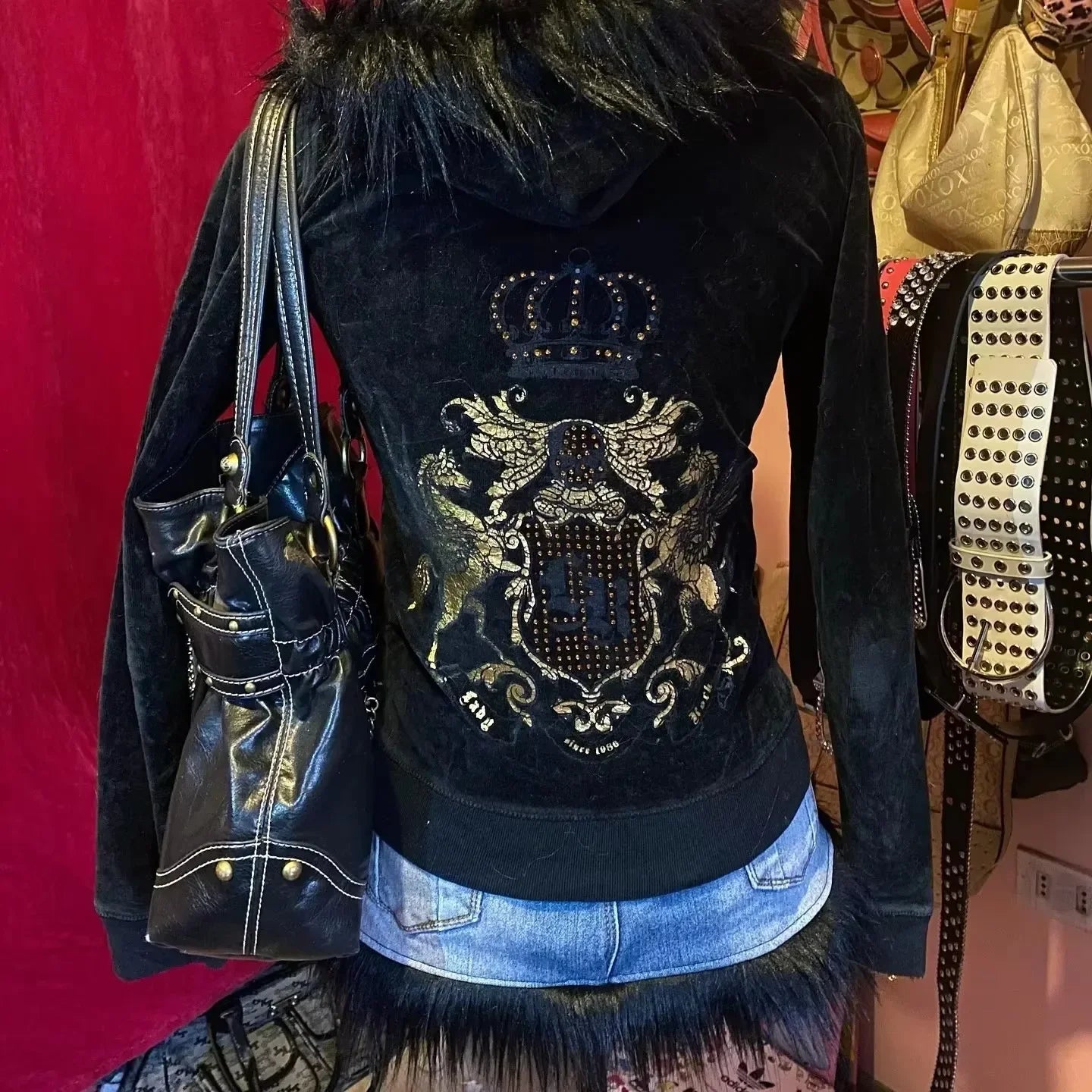 Vintage Casual Zipper Hoodie Jacket Cotton Warm Womens Fashion Jacket Y2k Clothes Letter Embroidery Hoodie Oversized Sweatshirt Badiee Stylez