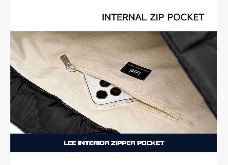 LEE Large Soft Puffer Bag Women Big Size College Students Laptop Book Quilted Tote Bag Lady Down-filled Shopping School Bags