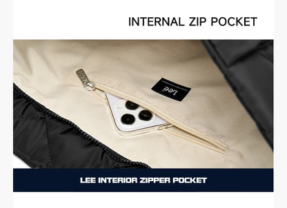 LEE Large Soft Puffer Bag Women Big Size College Students Laptop Book Quilted Tote Bag Lady Down-filled Shopping School Bags