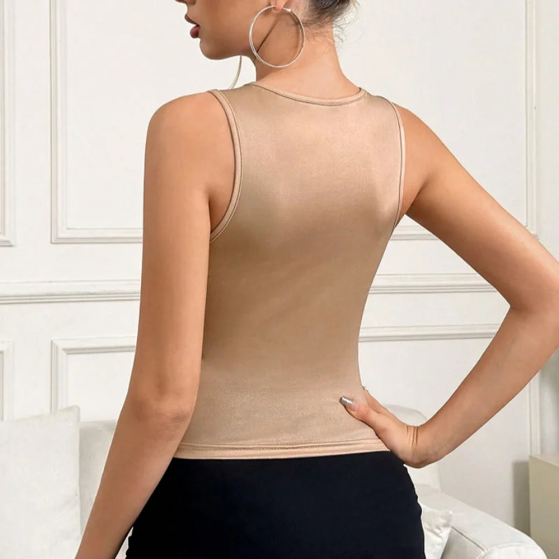 Summer women's fashion trend sleeveless vest