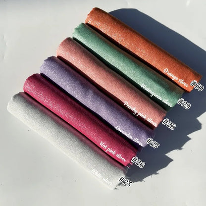 Lastest Brand Design Scarf Shiny Solid Color Shawls Rayon Fabric Gold Silk Silver Wire Head Shawl Fringe Hijab For Women