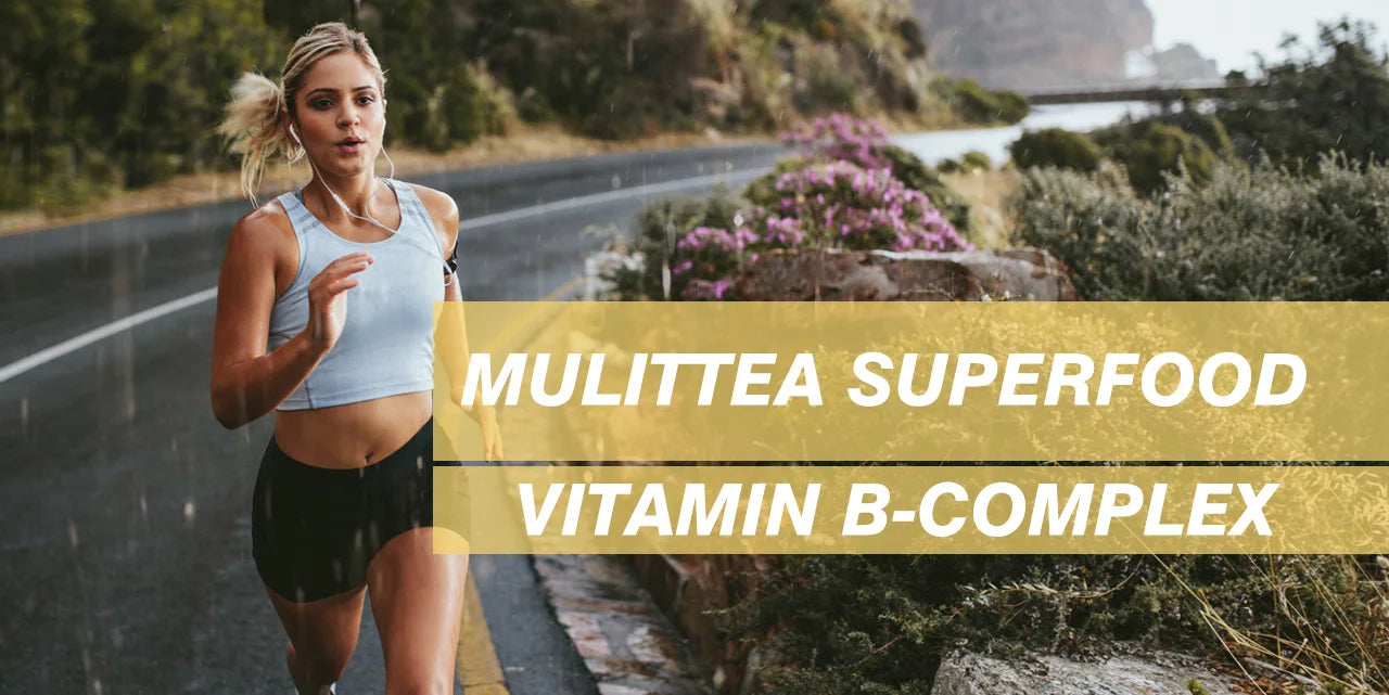 Mulittea 3X Complex Vitamin B Supplements (B12 B2 B6)for Relieve Stress Improve Immunity System Energy Support