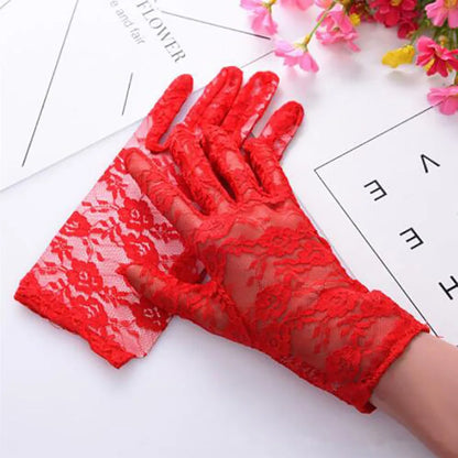 Best Sale Sailor Dance Long Fingerless Womens Sexy Lace Gloves Ladies Half Finger Fishnet Gloves Heated Mesh Mitten Handschoenen Badiee Stylez