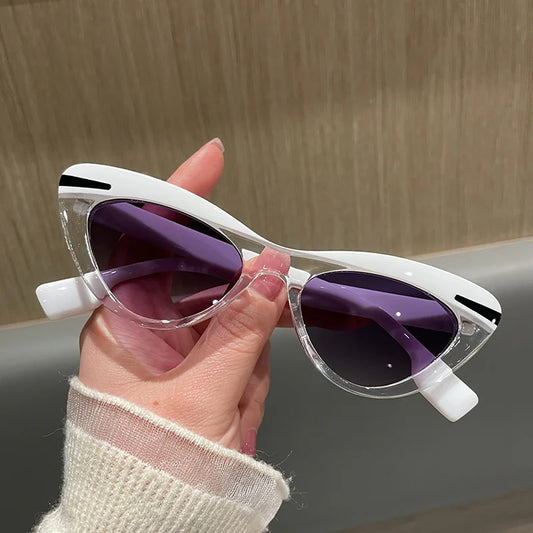 Vintage Fashion Small Frame Cat Eye Sunglasses Women For Men Sun Glasses Punk Luxury Brand Designer Hip Hop Sexy Lady Eyeglasses