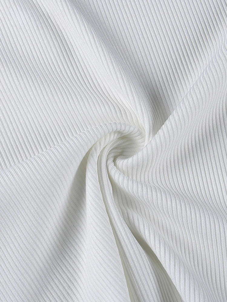 White Sports Tank Top Women Scoop Neck Off Shoulder Body Top Streetwear Ribbed Bodysuits Suit Slim Clothes Catsuit Clothing