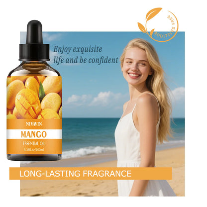 30ml/60ml/100ml mango essential oil is suitable for facial hydration, moisturizing, hair care, skin care, and perfume making - Badiee Stylez