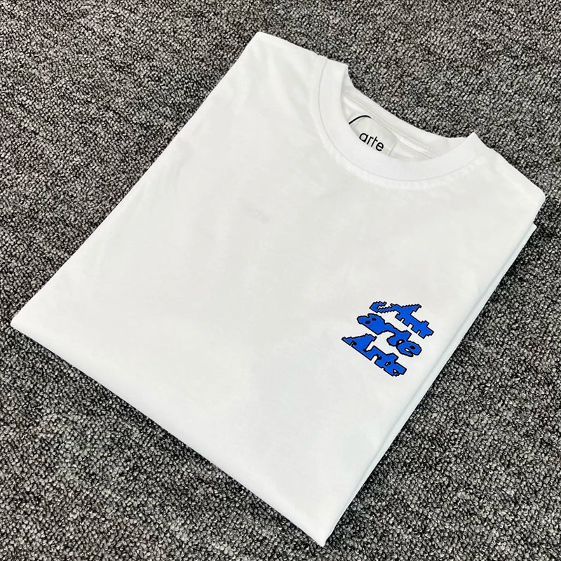 ARTE T-shirts Men Women Couples Streetwear High Quality Print Round Neck Short Sleeve Arte Top Tee One Day Shipped Out