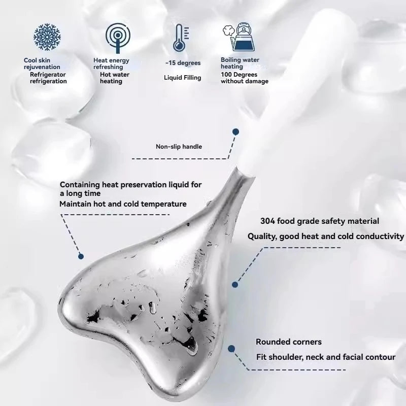 Ice Facial Roller Gua Sha Cryo Sticks Facial Skin Care Beauty Lifting Contouring Tools Reusable Ice Globe Balls Face Massagers