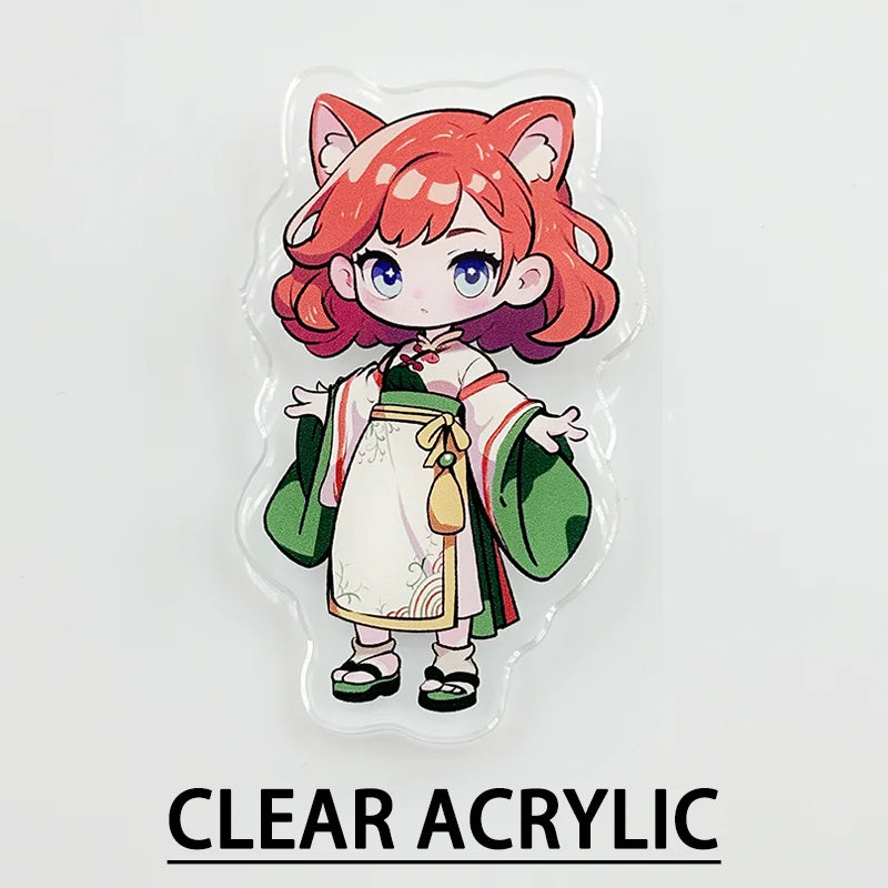 Custom Acrylic Brooches Popular Fashion Clothing Bags Accessories Kids DIY Personalized Design women fathers day gifts Pins Clear Brooch