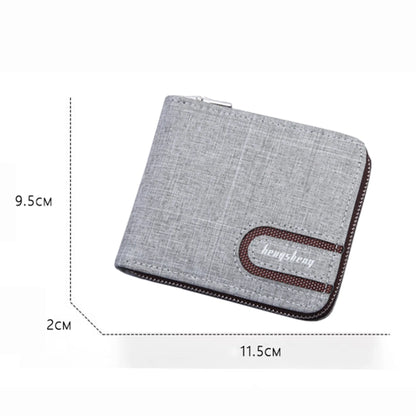 Short Men Wallets Slim Classic Coin Pocket Photo Holder Small Male Wallet Print Quality Card Holder Canvas Men Purses