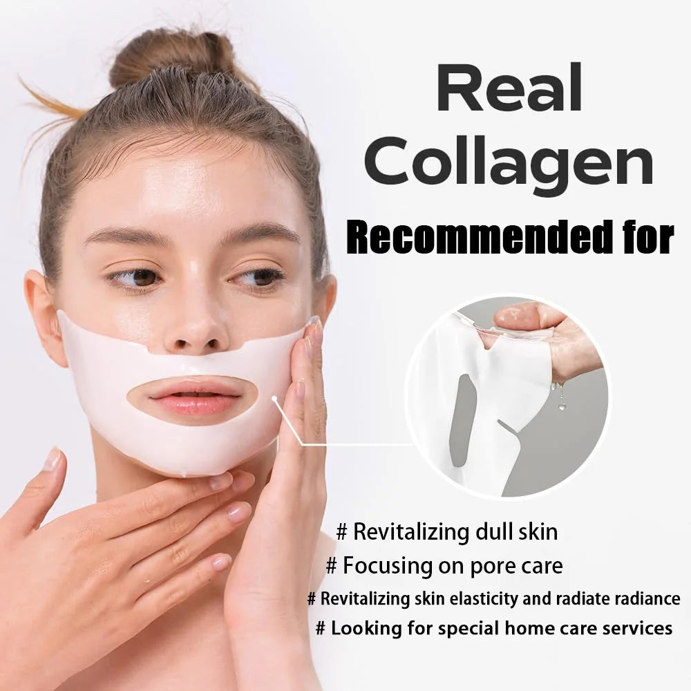 4/8PCS Bio Collagen Face Mask Shrink Pores Deep Hydrating Overnight Mask Moisturizing Refreshing Brightening Face Skin Care
