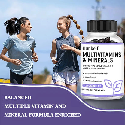 Multivitamin Capsules with Minerals,Repairs Skin,Promotes Liver Health,Improves Anemia and Vitamin Deficiencies,Boosts Energy