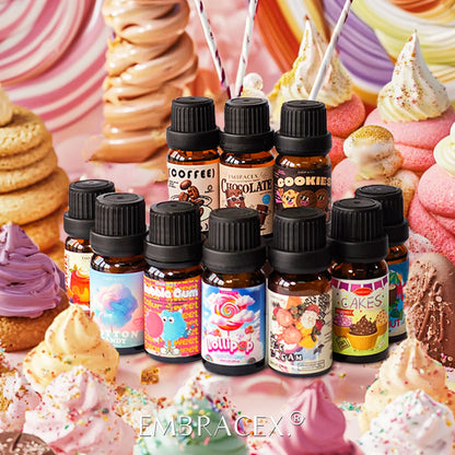 12models Gourmet Essential Oils Vanilla Coconut Coffee Cookies For Diffusers、Candles Making  Car Aromatherapy  Gifts For Women - Badiee Stylez