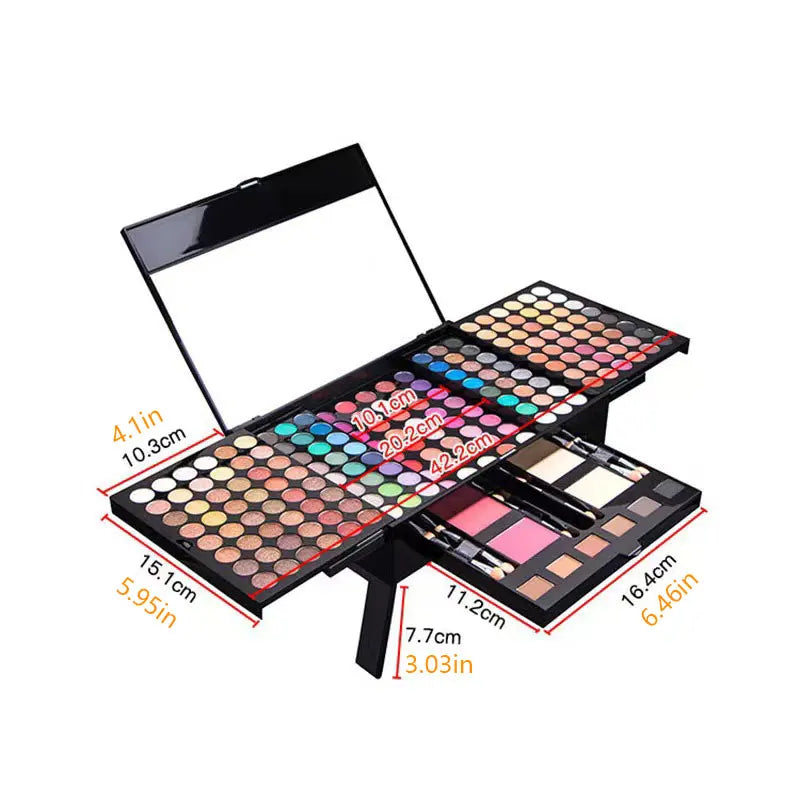 78-194 Colors Makeup Full Kit Eyeshadow Blush Highlight Powder Set Matte Glitter Waterproof Makeup For Women Korean Cosmetics