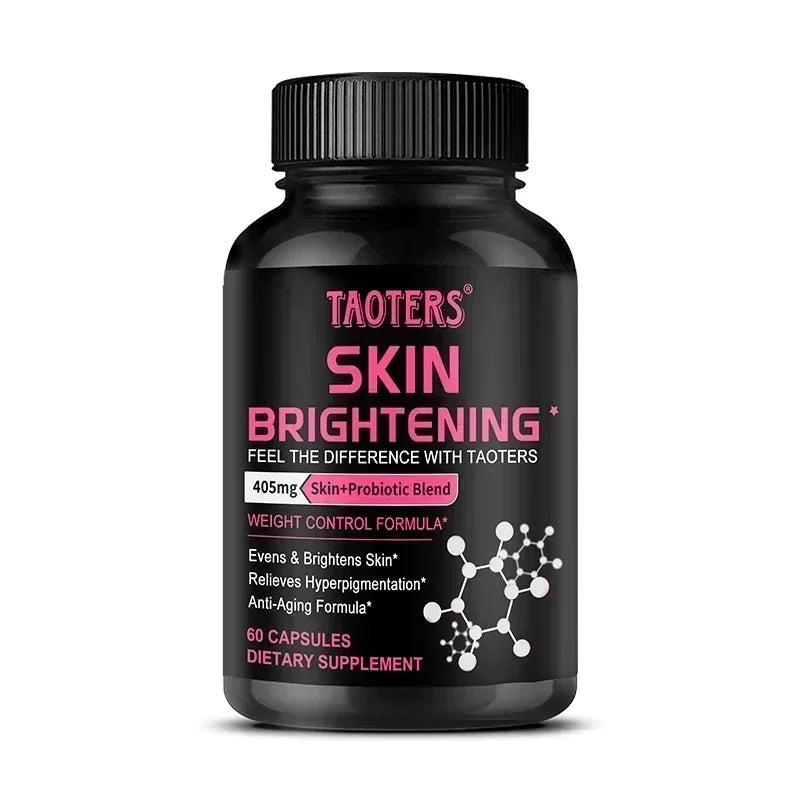 Glutathione Capsules - Contains Probiotics and Vitamin A for Skin Care, Anti-Aging, Antioxidant, Immune System Enhancement 60 count-1 bottle