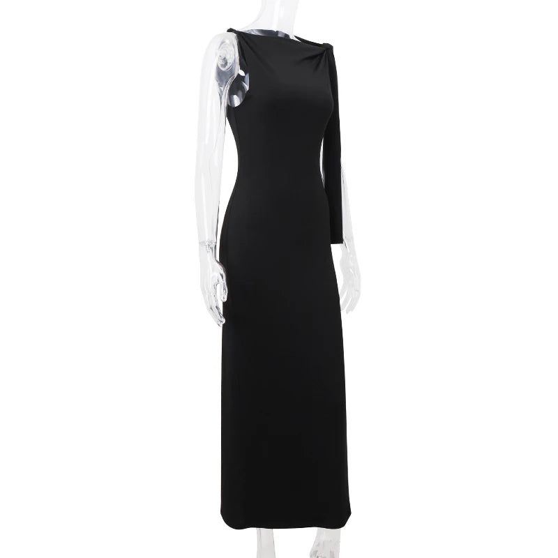 Candyhot Sexy Solid O-Neck Sleeveless Casual Fashion Dress Y2K Summer Slim Fit Piece Maxi Dress Evening Dresses Women's Clothing