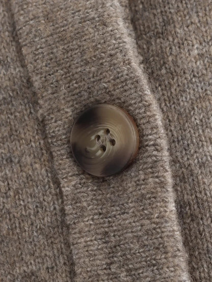 MUJER Cape Cropped Cardigan for Women Knitted Short Sweaters Cardigans Women Fashion Button Knitwear Women Cloak Women's Sweater