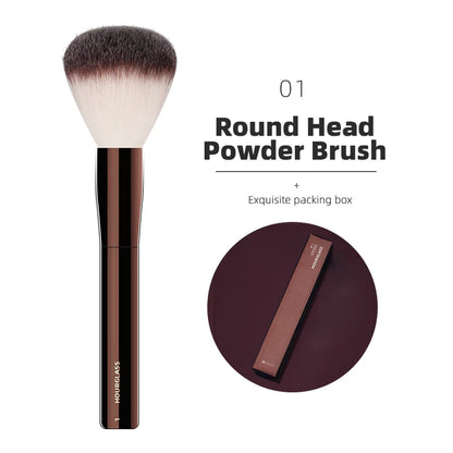 Hourglass Makeup Brushes Powder Foundation Concealer Blusher Bronzer Eye Shadow Eyebrow Eyeliner Sculpting Brush 01