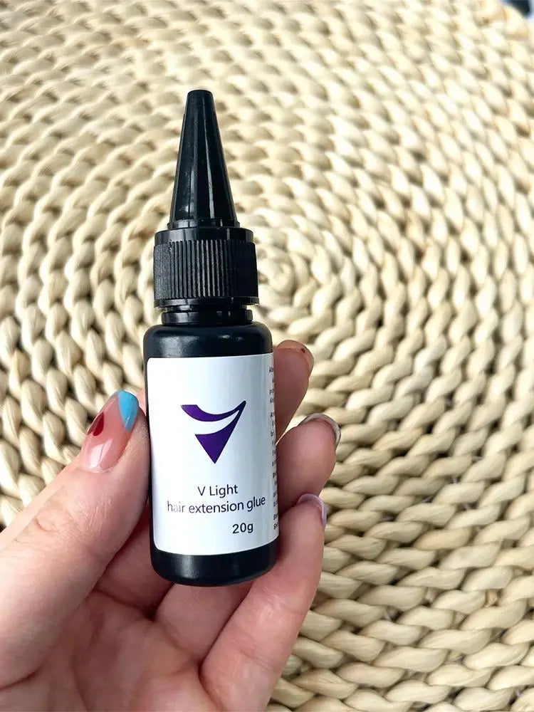 V-Light glue 20g for Tape hair extension tool professional V-Light Technology glue for HairExtension Wig Hair Piece