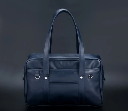 Japanese two-dimensional student JK uniform bag girl PU schoolbag COS wear-resistant waterproof one-shoulder Messenger handbag dark blue