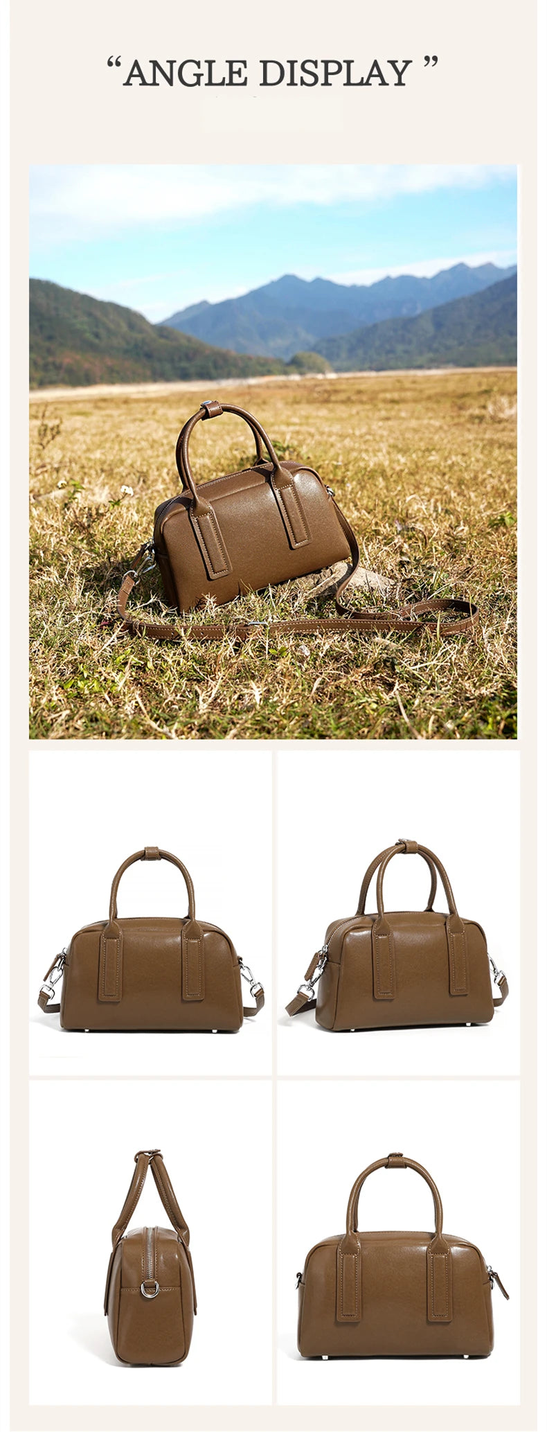 Burminsa Vintage Genuine Leather Pillow Small Shoulder Bags For Women 2025 Luxury Designer Crossbody Purses Tote Ladies Handbags