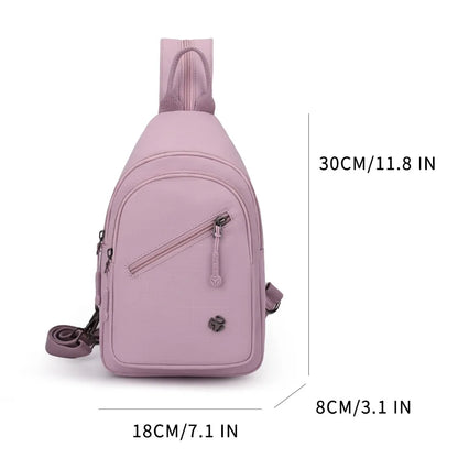 Waterproof Nylon Women Chest Shoulder Bags for Female Crossbody Sac Ladies Crossbody Bags Lightweight Girls Messenger Travel Bag