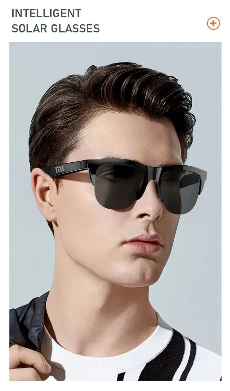 Xiaomi Bluetooth Glasses Earphones 2025 New Edition, Glasses with Earphone Function Smart Touch Waterproof Microphone Earphones Badiee Stylez