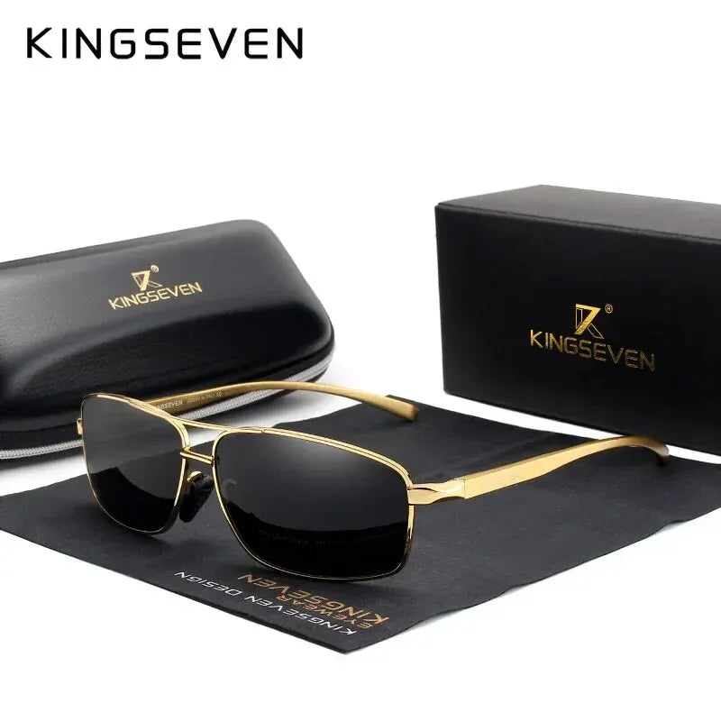 KINGSEVEN Fashion Designer Aluminum Polarized Sunglasses Sun Glasses Vintage UV400 For Men/Women Eye Protection Eyewear