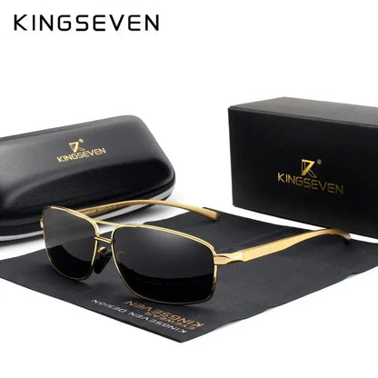 KINGSEVEN Fashion Designer Aluminum Polarized Sunglasses Sun Glasses Vintage UV400 For Men/Women Eye Protection Eyewear