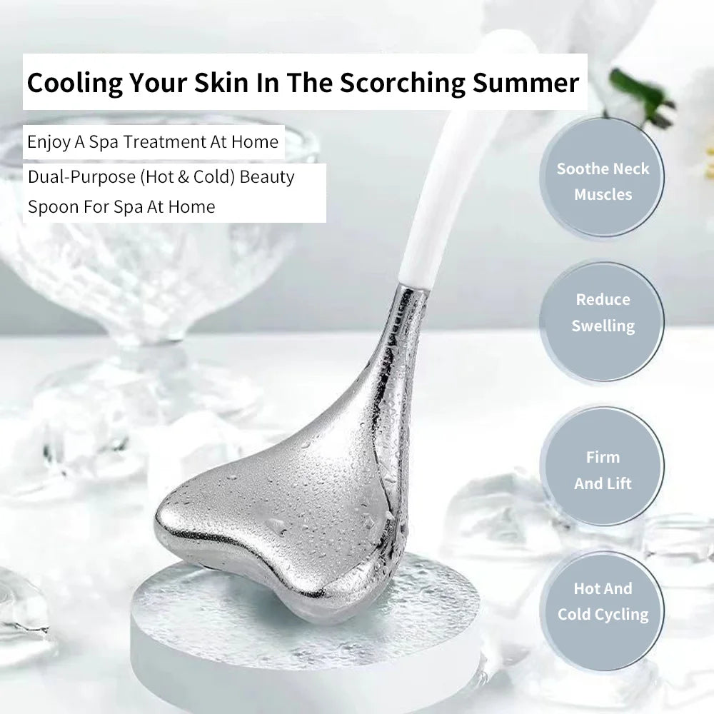 Ice Globes Facial Skin Care Tool Massager Facial Eyes Stainless Steel Beauty Cryo Sticks Cooling Spa Globes Beauty Face Spa Ball