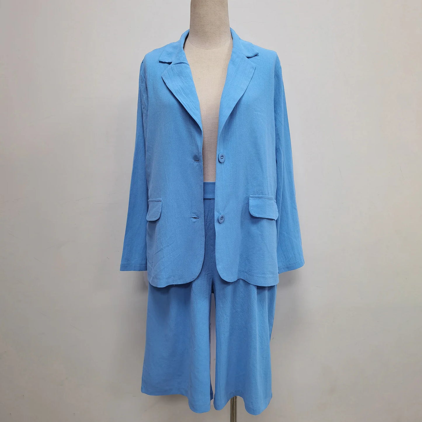 Formal Shorts Suit Knee Length Pants Lady Business Outfit Cardigan Plus Size Lady Coat Shorts Set Daily Wear