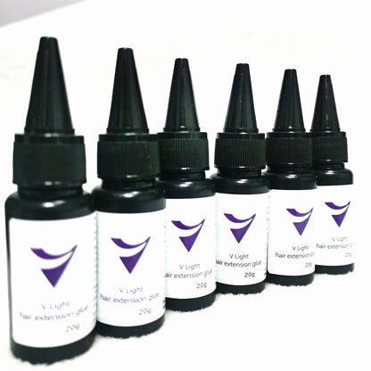 1PC 20gHair Extension Tools V-Light Technology Hair Extension Set Wig Hair Piece Real Hair Fast Grafting Tool Firm and Traceless