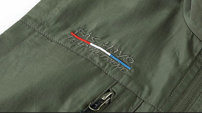 Men's Summer vest 2024 Thin Style Multi Pocket Waterproof Durable Large Size Casual Outdoor Travel Vest Men's Sleeveless Jacket