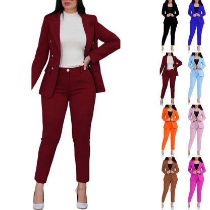 Fashionable Business Look Business Wear Casual Trousers M Orange All Seasons Casual Style Long Sleeve Style New Condition