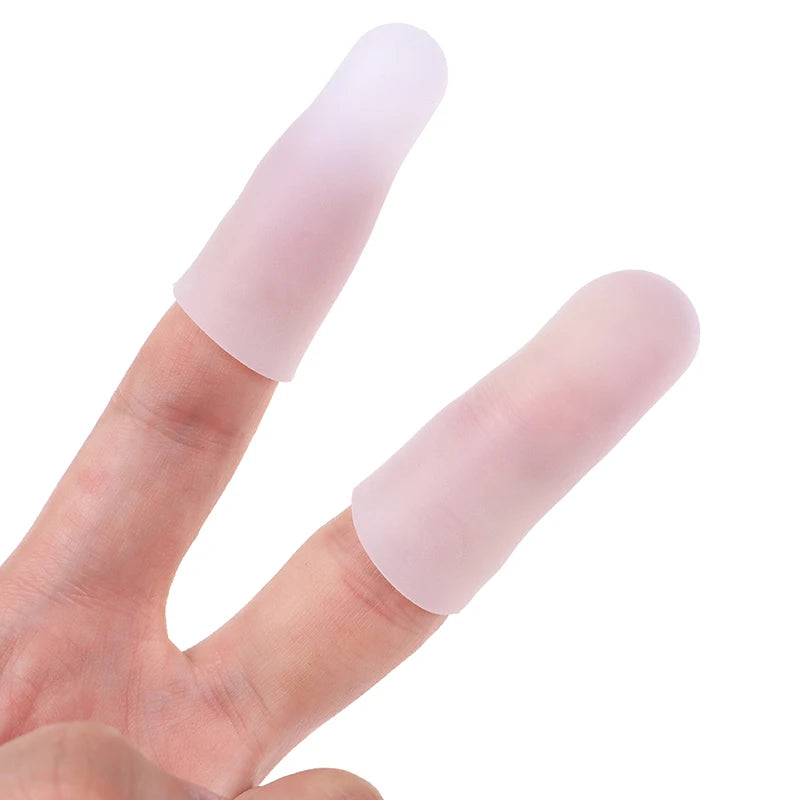 10 Pcs Silicone Finger Cot Gel Finger Protector Fingers Brace Support Gloves For Feneral toe / finger protection