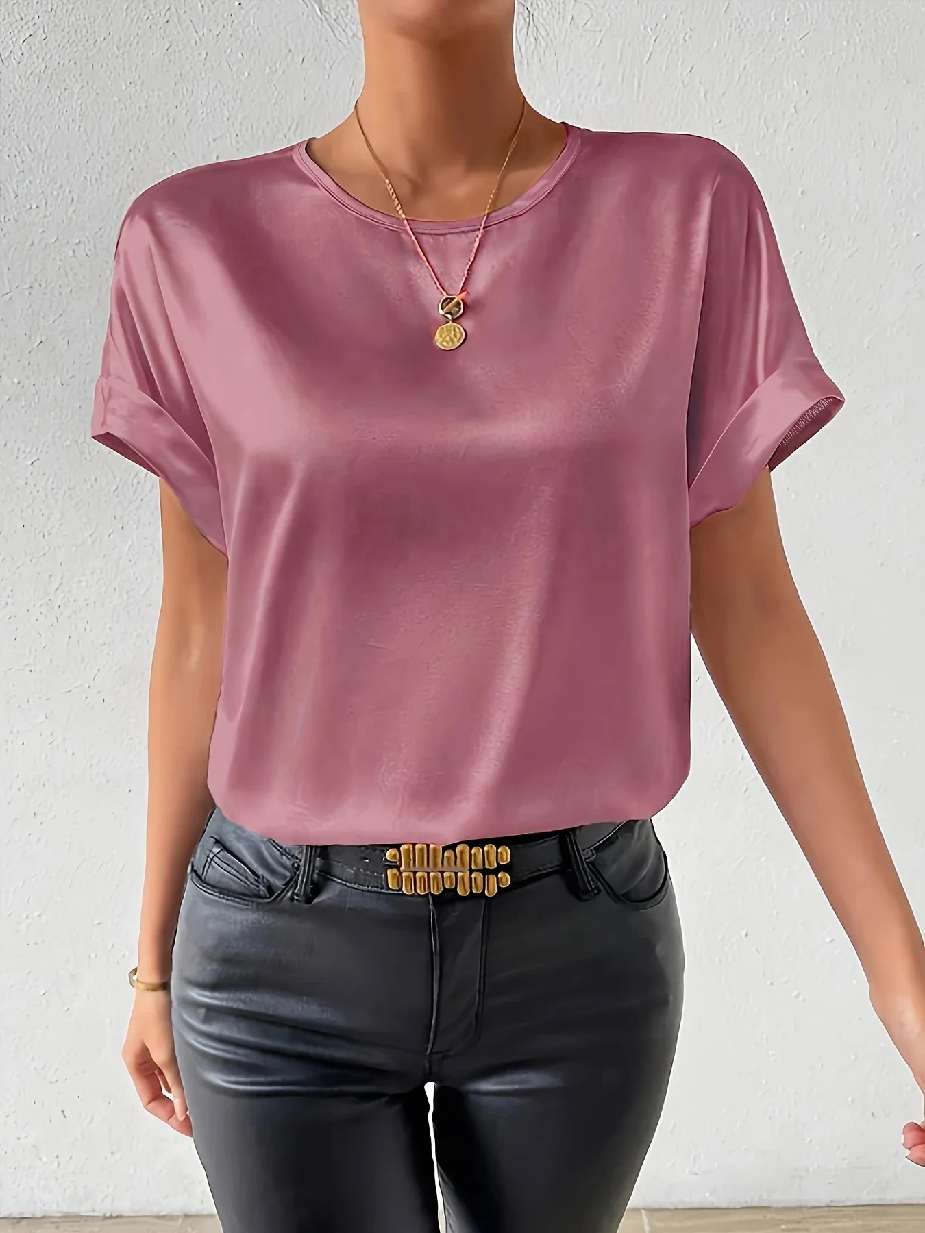 Women's plus size shirt summer chic elegant shirt casual women's fashionable shirt