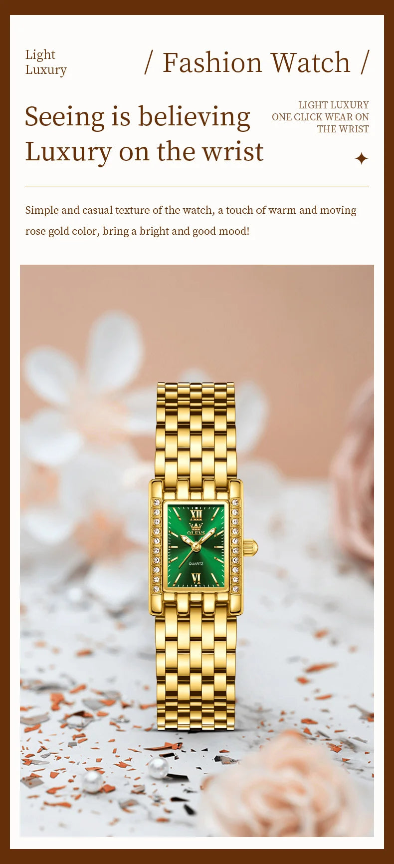 OLEVS 3700 Elegant Original Women Watches Quartz Watch Diamond Watch For Woman Square Watch Ladies Gifts New Reloj Mujer