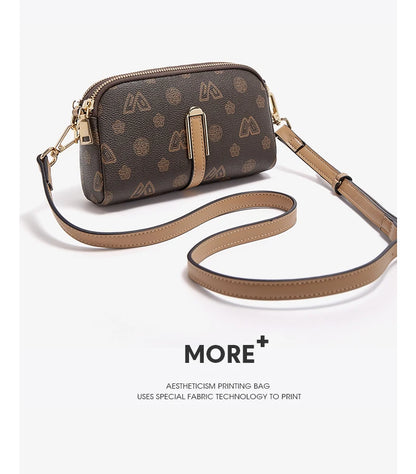 FOXER Women Small Crossbody Bag Shoulder Bag with Wrist Strap Lady Fashion Messenger Bag Mini High Quality Cellphone Purse