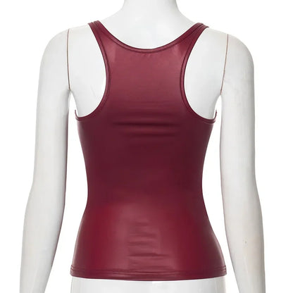 Summer New Solid Colour Slim Tank Top One-Piece Lace-Up Square Neck Sleeveless Y2k Tops Fashion Sexy Casual Women Clothing