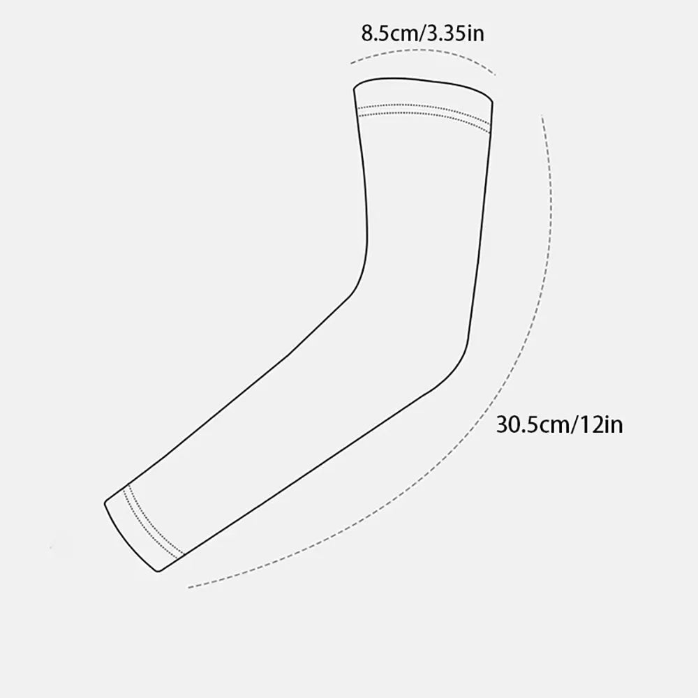 3Pairs Fashion Sun Ice Silk Sleeves Unisex Summer Sun Protection Arm Sleeves Suitable for Outdoor Riding, Driving, Fishing Badiee Stylez