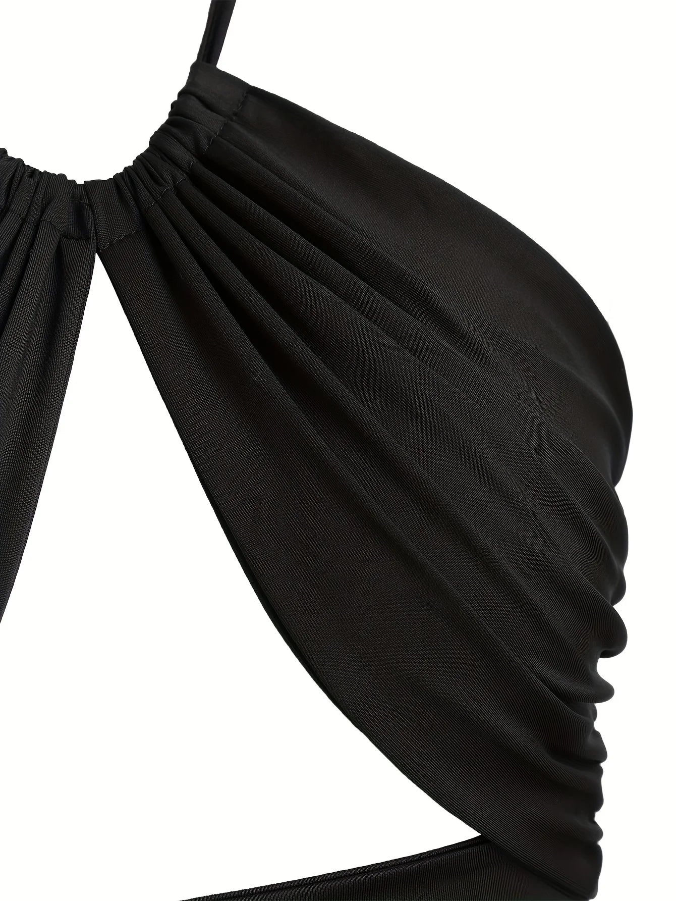 Europe and the United States solid color hanging neck small tube top hollowed out umbilical slim hot girl suspender vest