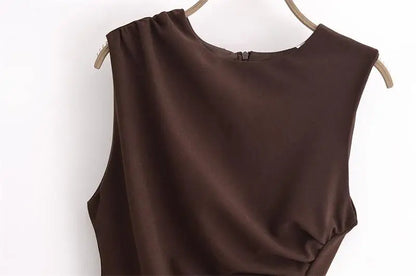 New Elegant Dresses Women's Summer 2025 New Fashion Tight Ruched Mini Party Women's Dress Street Youth Holiday Dress