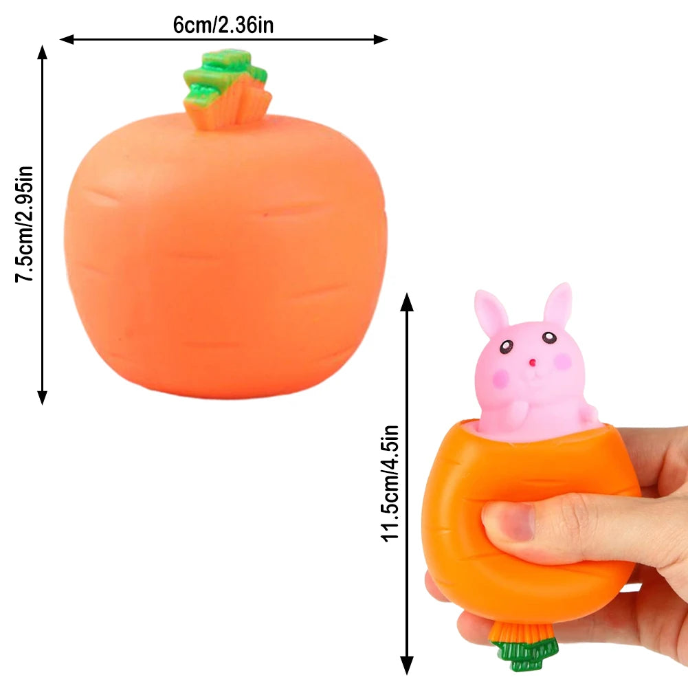 Squeeze Toys Animal Fidget Toy Anxiety Reducer Sensory Play Kids Adult Toy Soft Rabbit Bear Tiger Pig Kawaii Cute Toy Pink