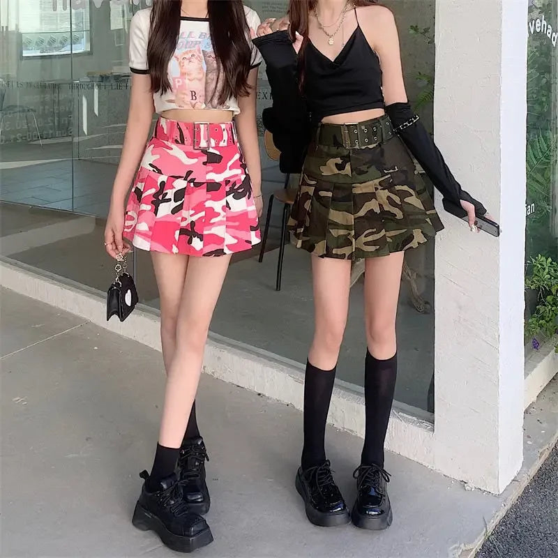 Short Mini High Waist Gyaru Skirts for Women Pleated Pleat Quality Modest Premium Aesthetic Stylish Y2k Vintage V Woman Skirt