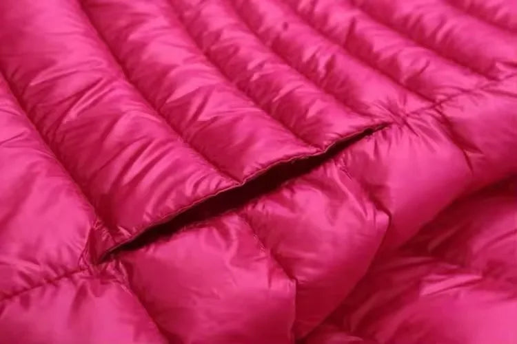 Plus Size 5XL 6XL 7XL Women's Hooded Puffer Jackets 2023 New Arrivals Female Ultra Lightweight Packable Warm Slim Fit Down Coat